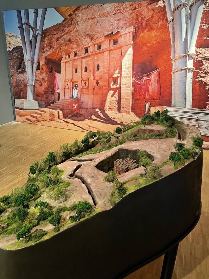 La maquette de Bete Giyorgis dans l'exposition