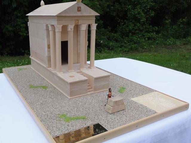 Temple gallo-romain, braille et tactile